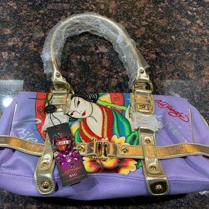 Ed Hardy Geisha girl rhinestone handbag